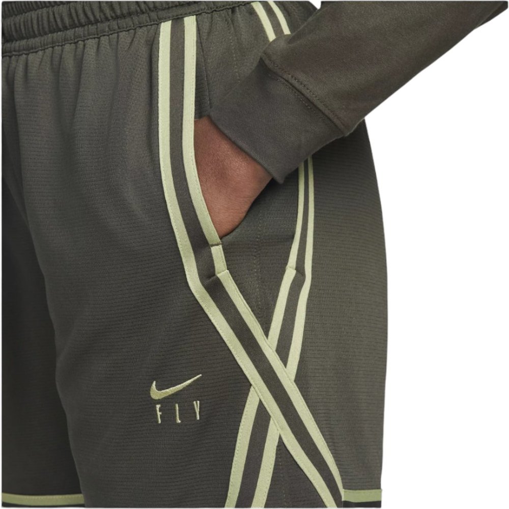Nike Women's Fly Crossover Basketball Shorts Size M Small Dark Olive Green NWT - Picture 4 of 9